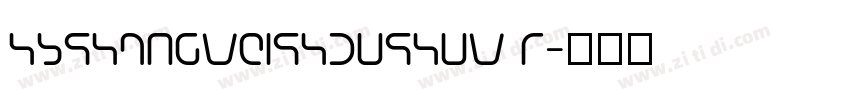 HYShangWeiShouShuW R字体转换